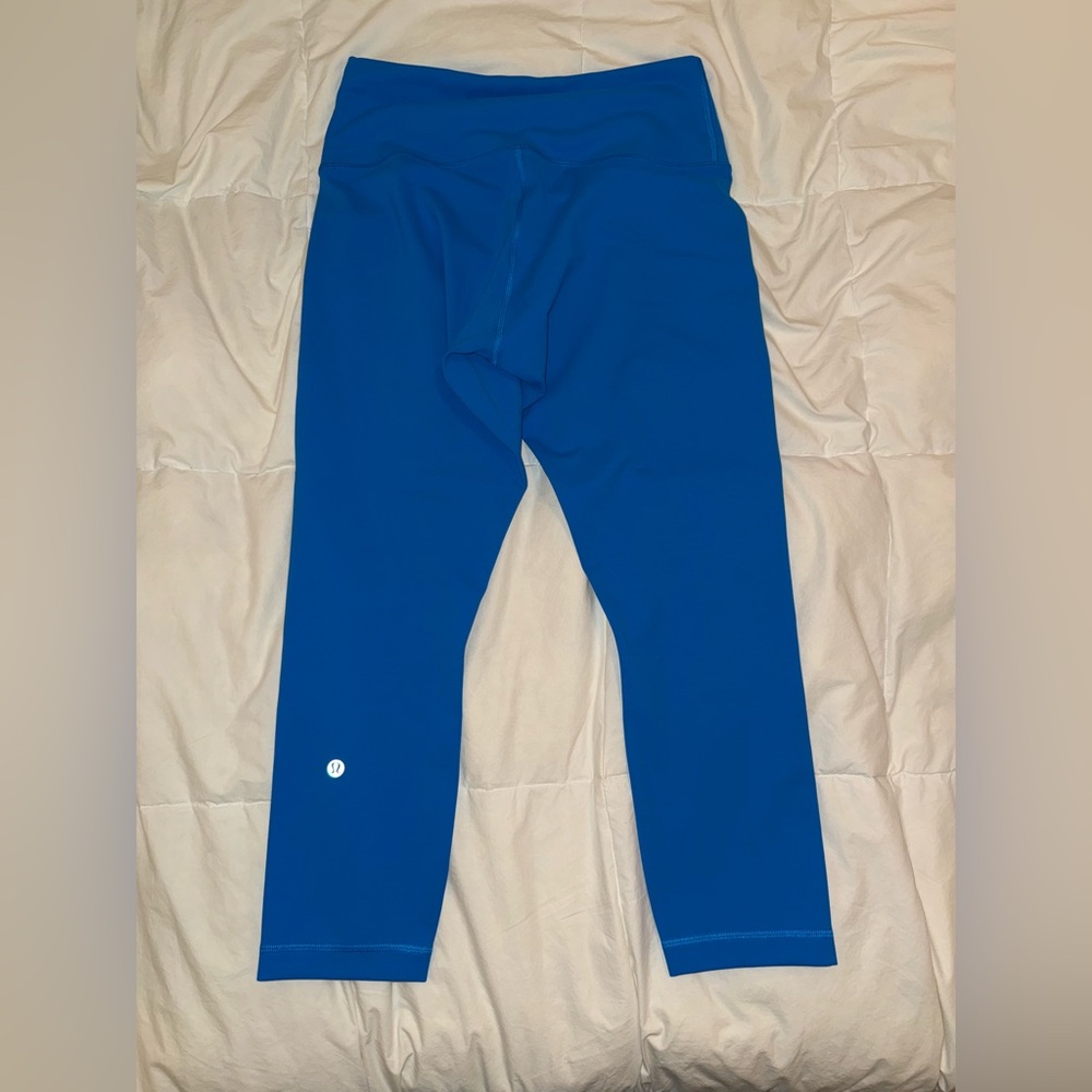 Lululemon Wunder Train Contour Fit High-Rise Crop 23" Size 10 Poolside